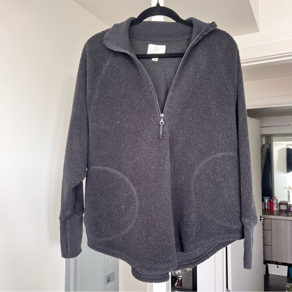 Aerie Offline Half Zip Oversized Pullover Sweater- XS
